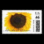 Sunflower Wedding Postage