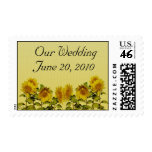 Sunflower Wedding Postage