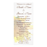 Sunflower Wedding Program 2 Custom Rack Cards