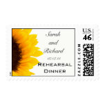 Sunflower Wedding Rehearsal Dinner Postage Sunflower Wedding Rehearsal Dinner Postage