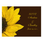 Sunflower Wedding Response Card Invitation