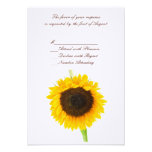Sunflower Wedding RSVP Card Personalized Announcements