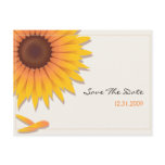 Sunflower Wedding Save the Date Announcement Card Postcard