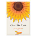Sunflower Wedding Save The Date MiniCard business cards by Ruxique Sunflower Wedding Save The Date MiniCard business cards