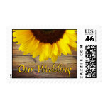 Sunflower Wedding Stamp Sunflower Wedding Stamp