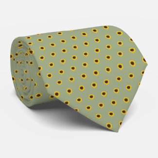 Sunflower Wedding Tie tie