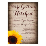 Sunflower Wood Getting Hitched Wedding Invitations
