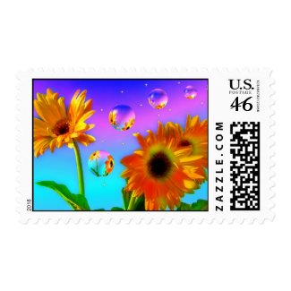 Sunflower World Postage stamp