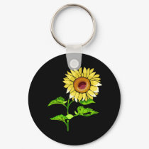 Sunflower Yellow keychains by bonfirenature Sunflower Yellow keychains