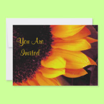 Sunflower You Are Invited Invitation Cards by Itayasdesigns Sunflower You Are Invited Invitation Cards