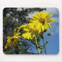 sunflowernbumblebee mousepads