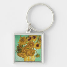 Sunflowers, 1888 key chain