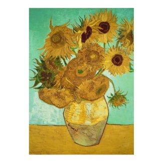 Sunflowers, 1888 poster