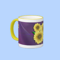 Sunflowers 3 mugs