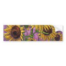 Sunflowers Bumper Sticker bumper stickers by ImagineThatDesign Sunflowers Bumper Sticker bumper stickers