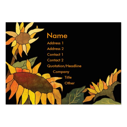 SunFlowers Business Cards