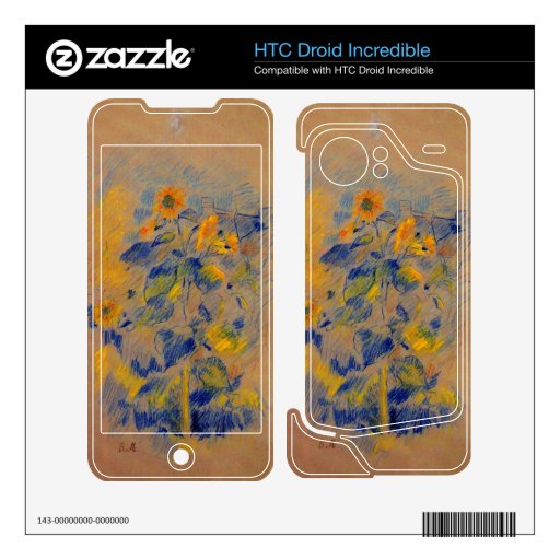 Sunflowers by Berthe Morisot HTC Droid Incredible Skin