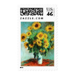 Sunflowers by Claude Monet Stamps