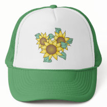 SUNFLOWERS by SHARON SHARPE hats