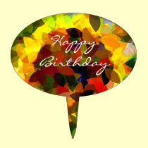 SUNFLOWERS cake picks