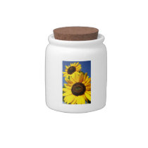 Sunflowers candy jars