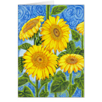 Sunflowers cards