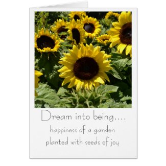 Sunflowers card