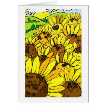 sunflowers cards