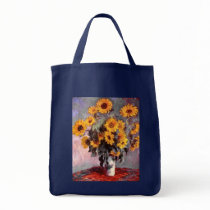 Sunflowers, Claude Monet Canvas Bags
