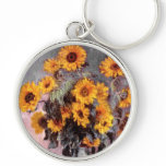 Sunflowers, Claude Monet Key Chains