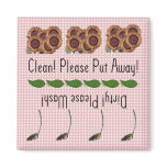 Sunflowers dishwasher magnet