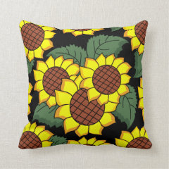 sunflowers,edit background color pillow