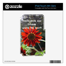 Sunflowers & Friends! Skins For iPod Touch 4G
