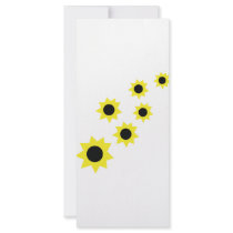 sunflowers icon rack cards