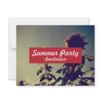 Sunflowers invitations