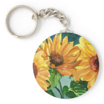 Sunflowers Keychain