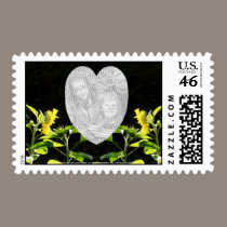 Sunflowers kiss postage