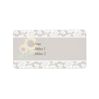 oval ring wedding blog Sunflower 39s Love Wedding Invitation Address Label