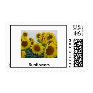 Sunflowers on Stamps stamp