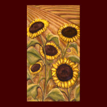 Sunflowers Painting Canadian Landscape Painting Pr posters