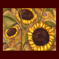 Sunflowers Painting Canadian Landscape Prints posters