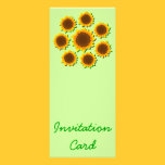 Sunflowers Pattern Background Invitation card invitations