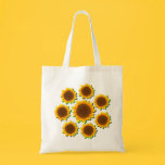 Sunflowers Pattern Background Tote Bag bags