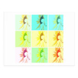 Sunflowers Pop Art Post Cards