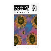 sunflowers postage by wolffreeborn sunflowers postage