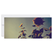 Sunflowers Customized Rack Card