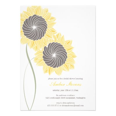 Sunflowers Shower/Party Invitation