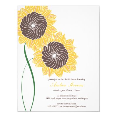 Sunflowers Shower/Party Invitation