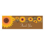 Sunflowers Thank You Card Business Cards