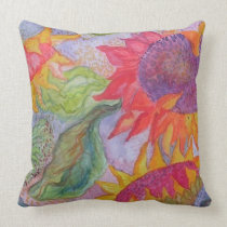 Sunflowers Throw Pillow